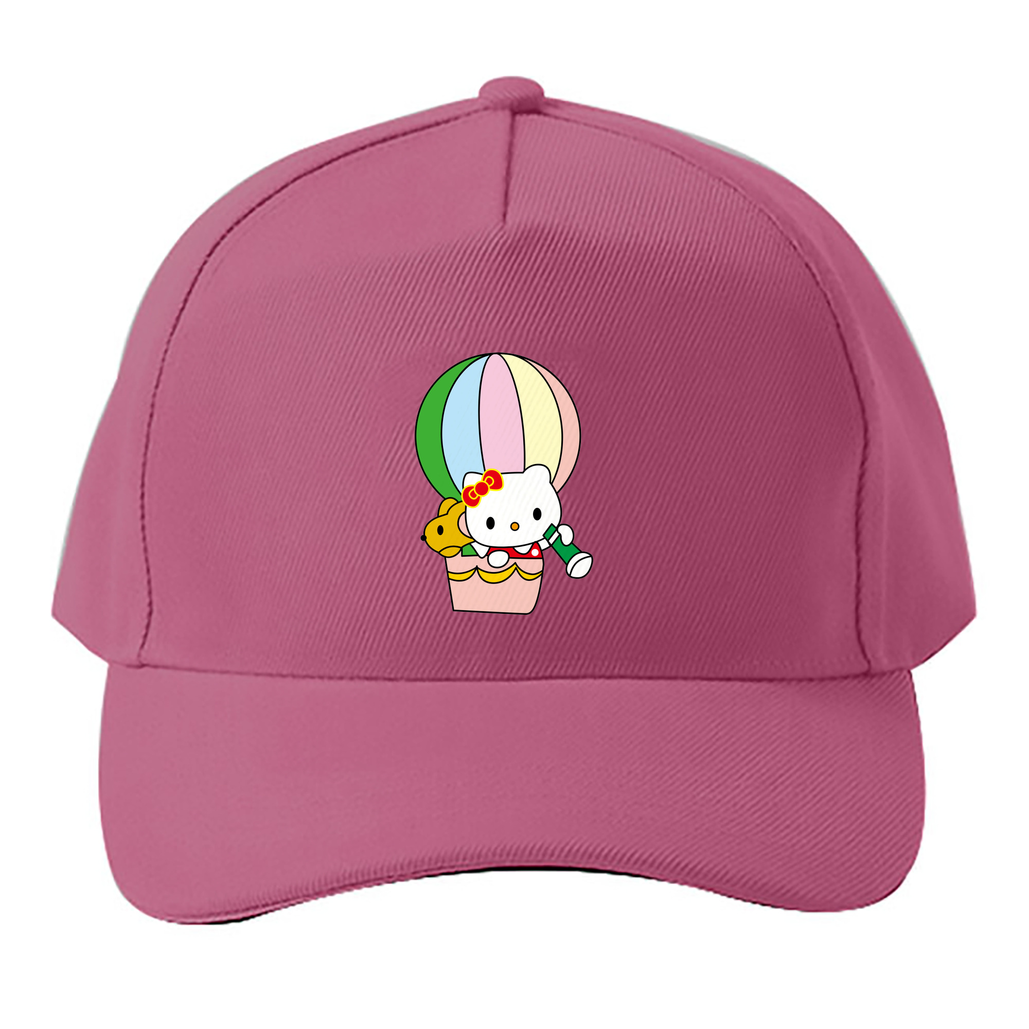 （画像用） Hello Kitty ハローキティ ベースボールキャップ 綿100％ 男女兼用 帽子 スポーツ